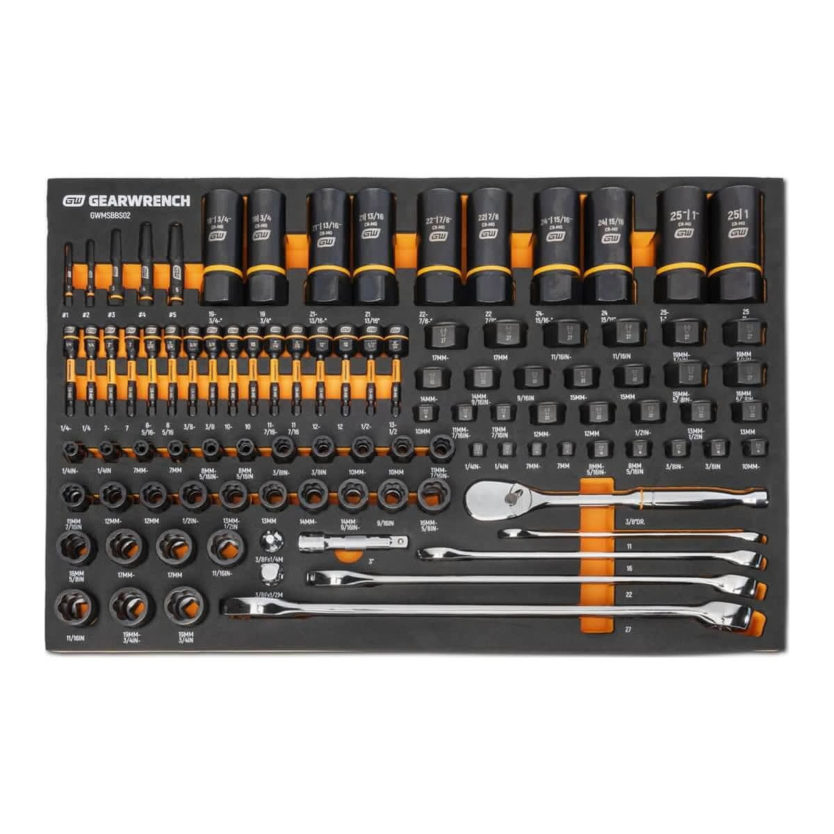 GearWrench Bolt Biter Tool Set in EVA Tray 514 x 341 x 31mm 97 (Piece)