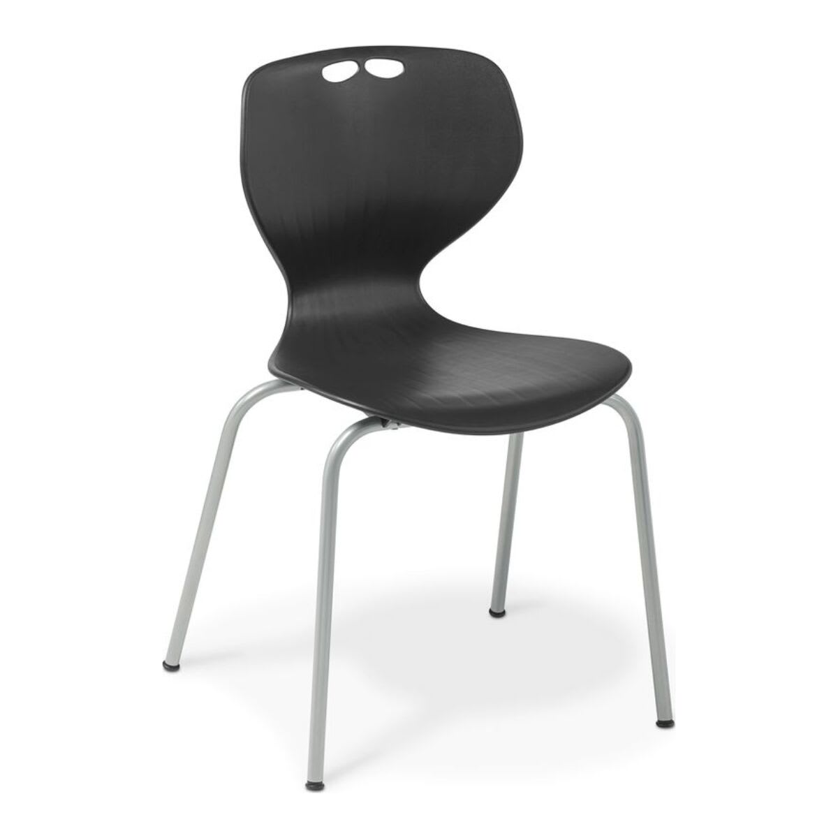 Eden Omni 4-Leg Black Stacker Chair