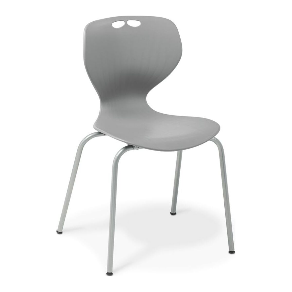 Eden Omni 4-Leg Grey Stacker Chair