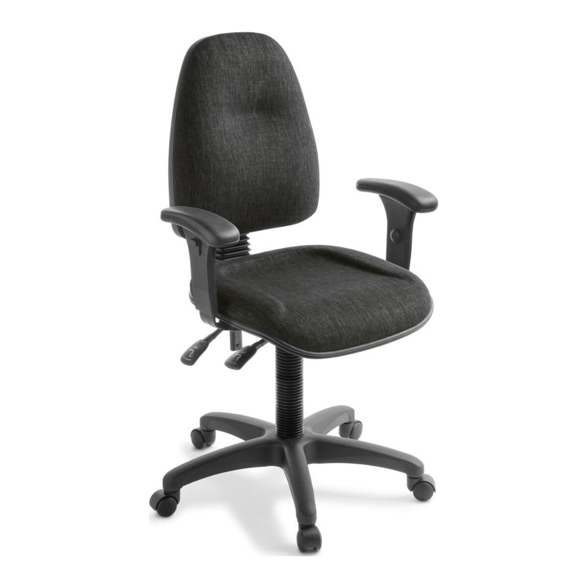 Eden Spectrum 3 Ergonomic Chair with Arms Keylargo Ebony fabric