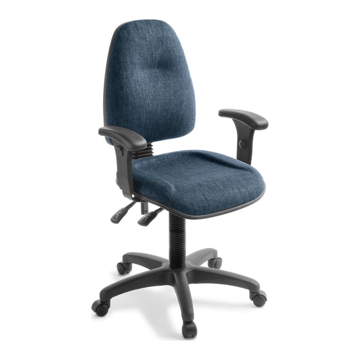 Eden Spectrum 3 Ergonomic Chair with Arms Keylargo Navy fabric