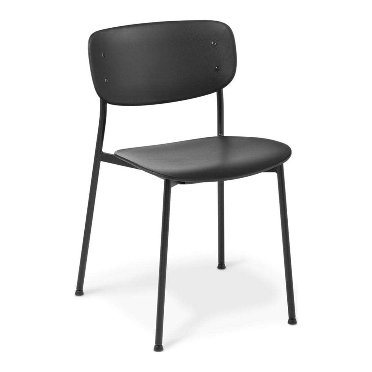 Eden Quiz 4-Leg Black Stacker Chair