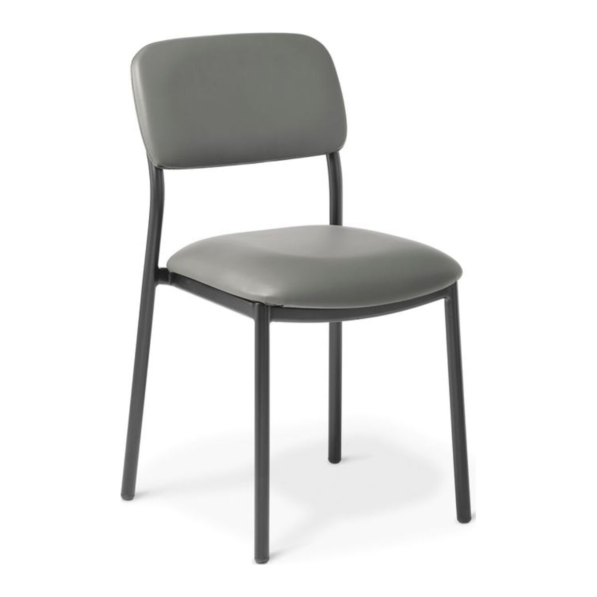 Eden Fit Plus Charcoal Vinyl Visitor Chair
