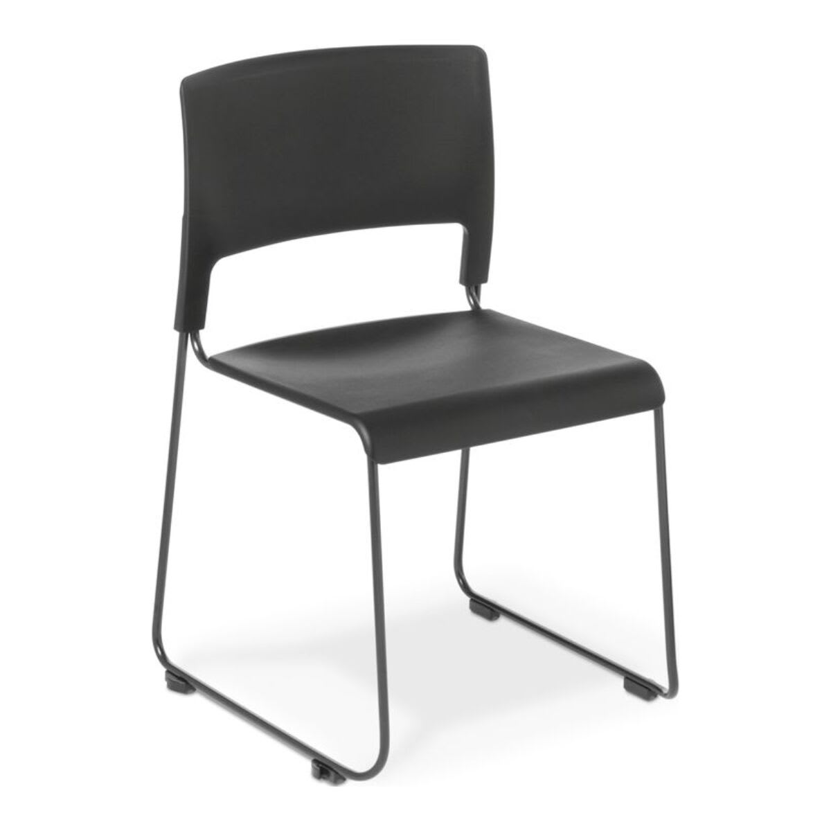 Eden Black Slim Stacker Chair