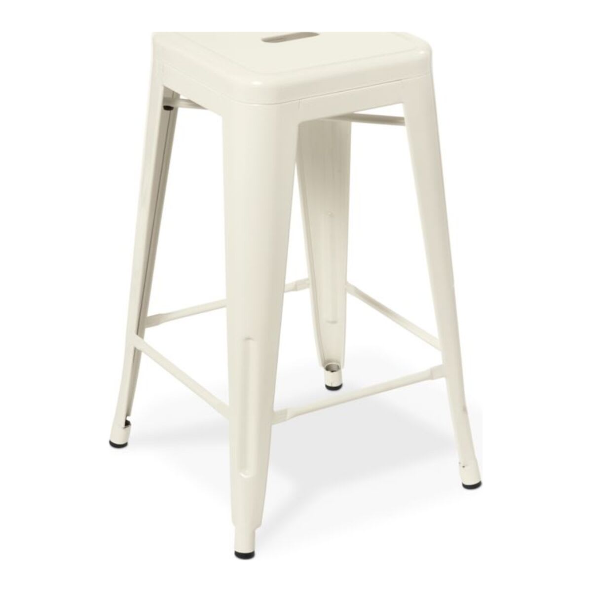 Eden White Industry Kitchen Stool