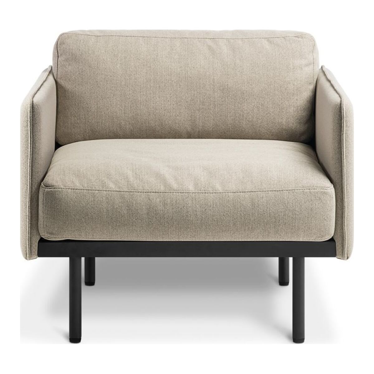 Eden Natural Oatmeal Fabric Leo Chair
