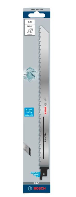 Bosch PRO Reciprocating Saw Blades - Ice 300mm 3 TPI 5 (Pack)