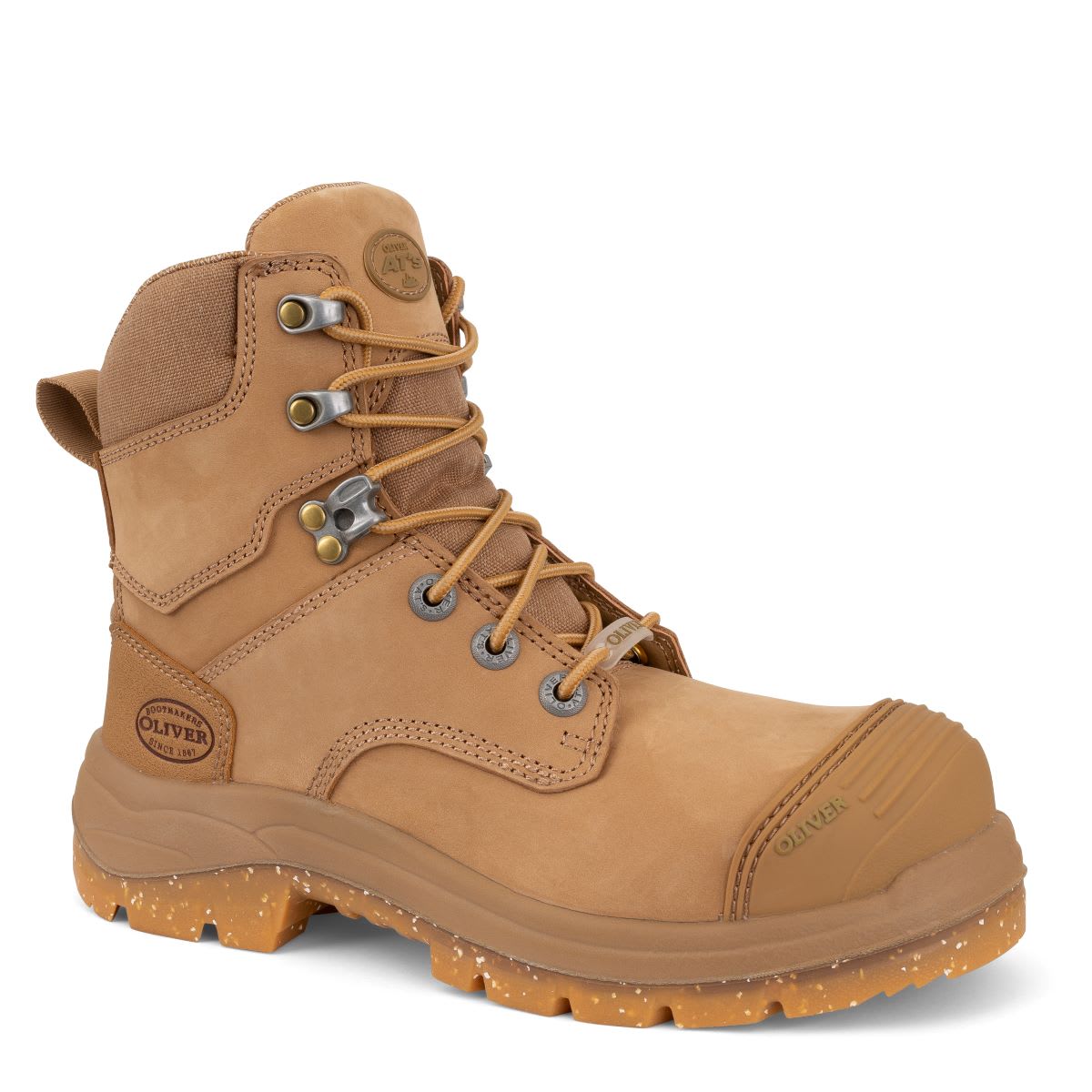 Oliver Stone Lace Up Zip Side Women's Boot 59-452Z - Stone