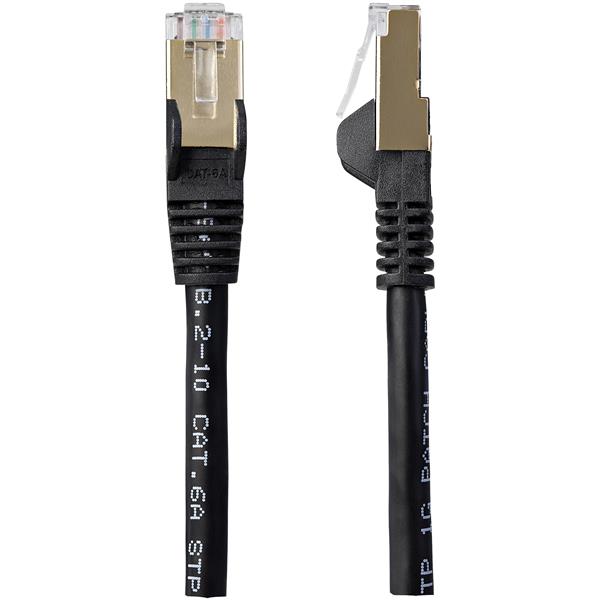 Cat6a Ethernet Cable - Shielded (STP) - 1 m, Black