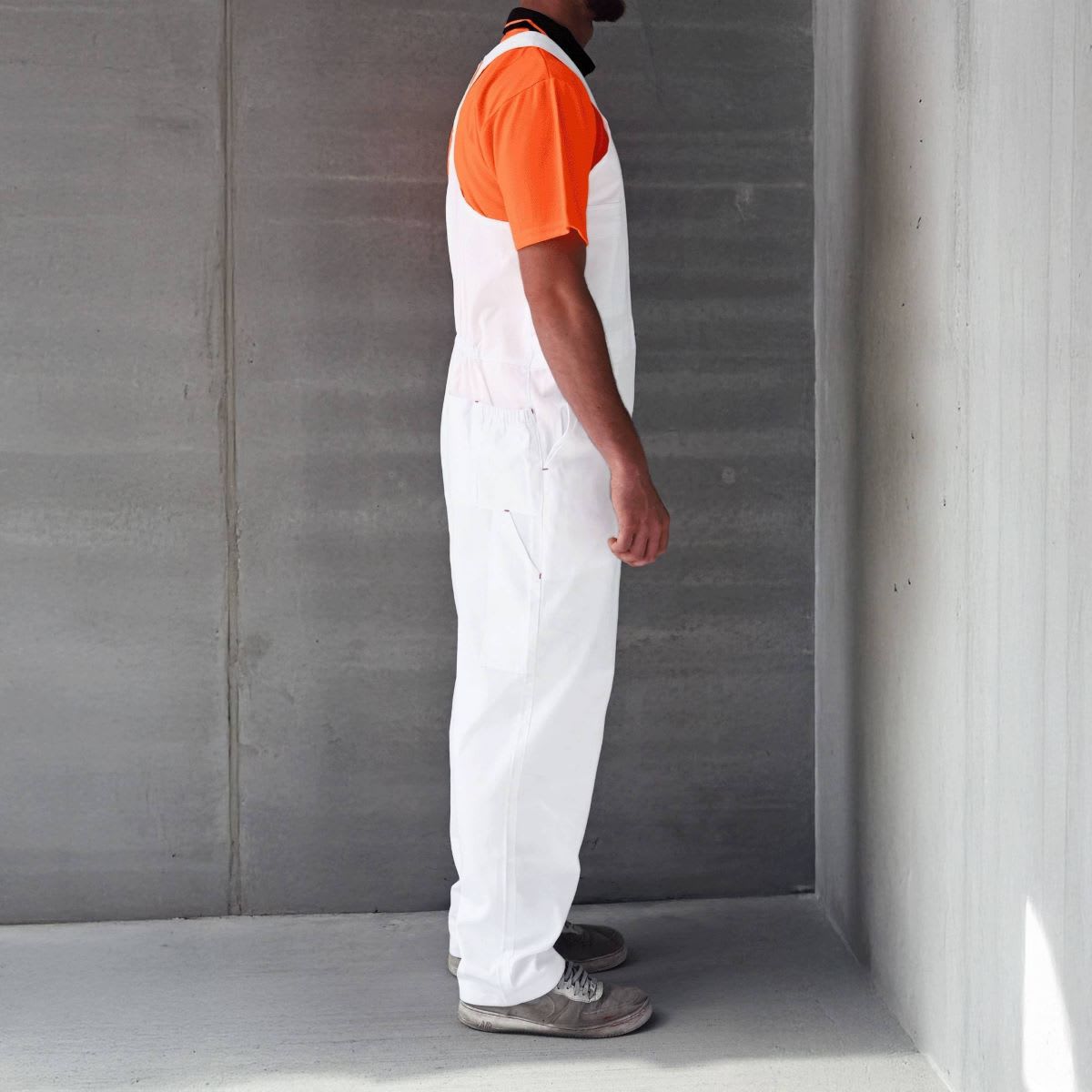 Esko, Cotton Easy Action Overall, AOVER100 - White
