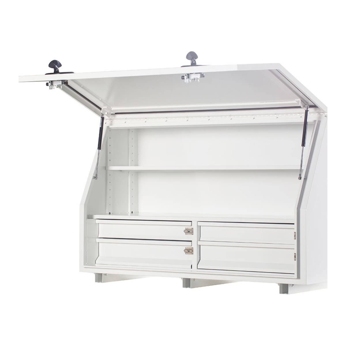 KABoxes 1360 Aluminium Series 4 Drawers & 2 Shelves AL1360D4S2