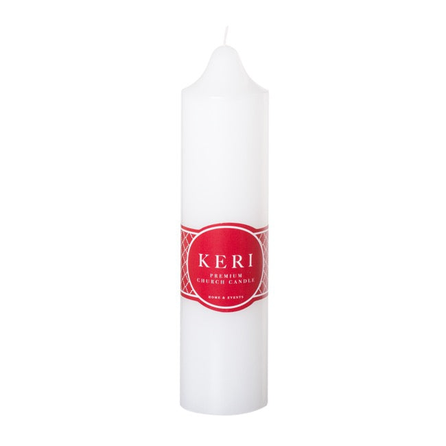 Church Pillar Candle White 48Hr