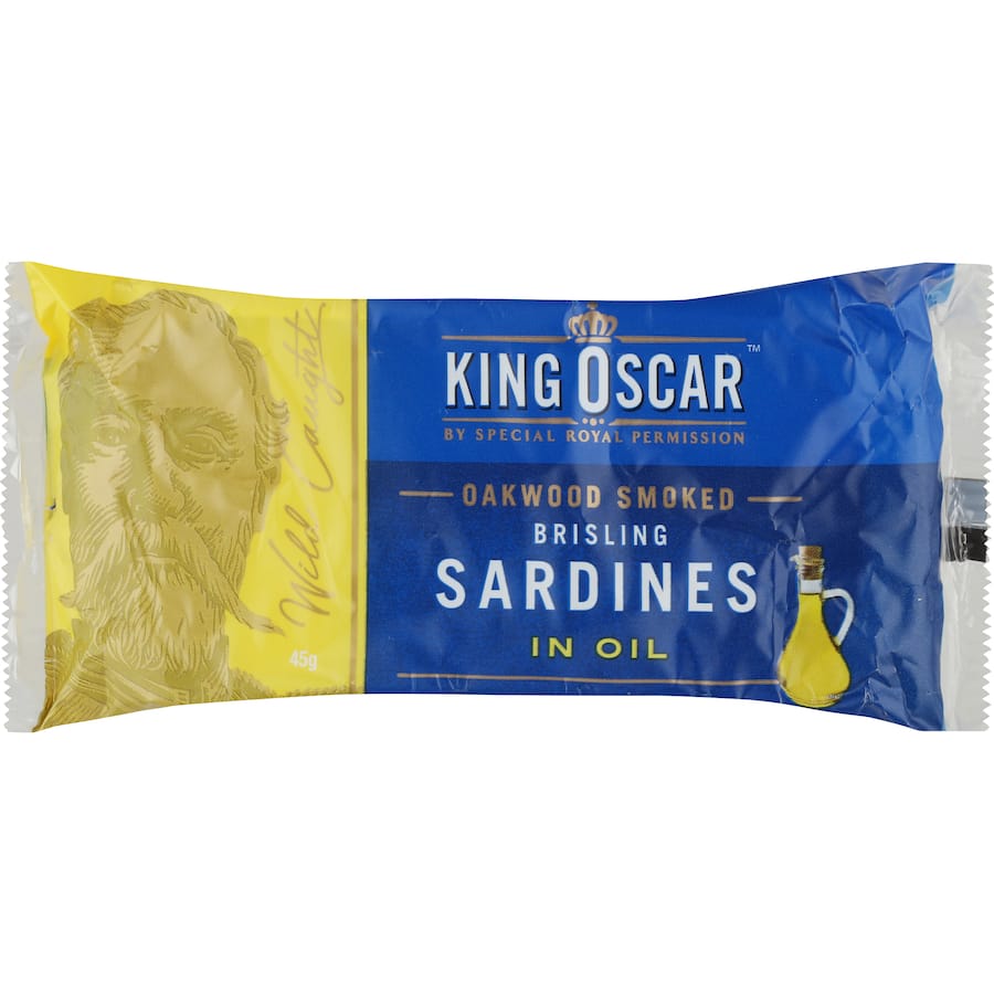 King Oscar Sardines Smoked In Oil Tin 45g