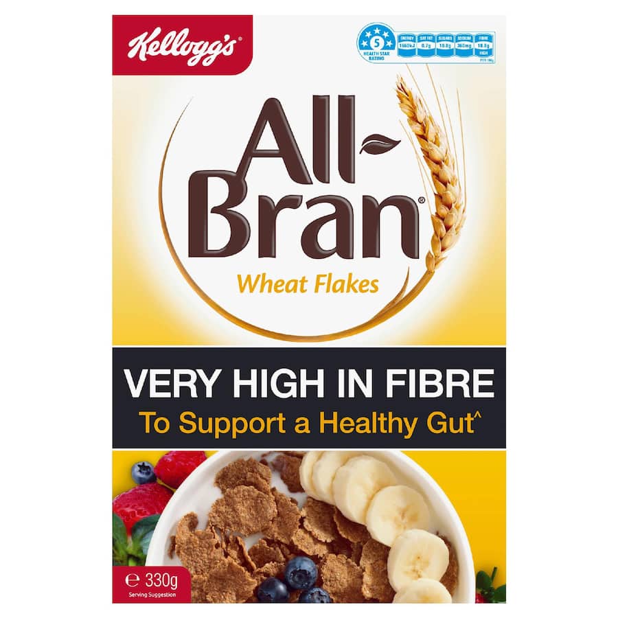 Kellogg's All Bran Cereal Wheat Flakes 330g