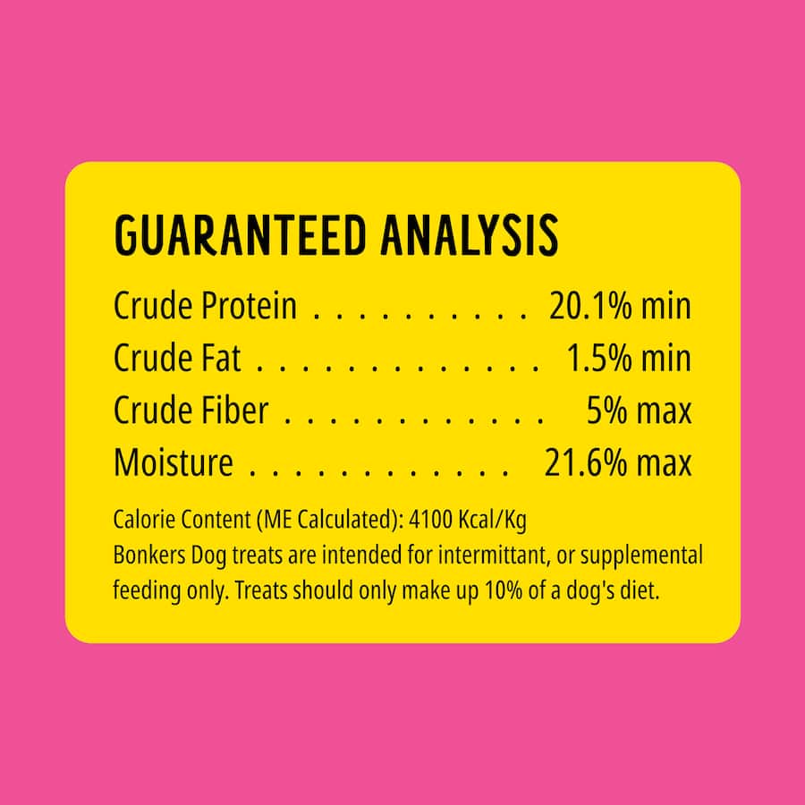 Bonkers Dog Treats Zoomers Smoky Bacon Pouch 85g