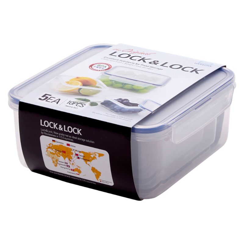 Storage Set - LocknLock Classic Square (Set/5)