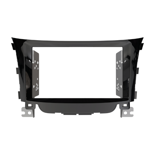 DOUBLE DIN PIANO BLACK FACIA KIT TO SUIT HYUNDAI I30 2012-17 - AERPRO