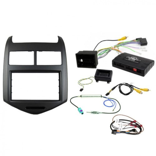 GUNMETAL GREY DOUBLE DIN INSTALL KIT TO SUIT HOLDEN BARINA - AERPRO
