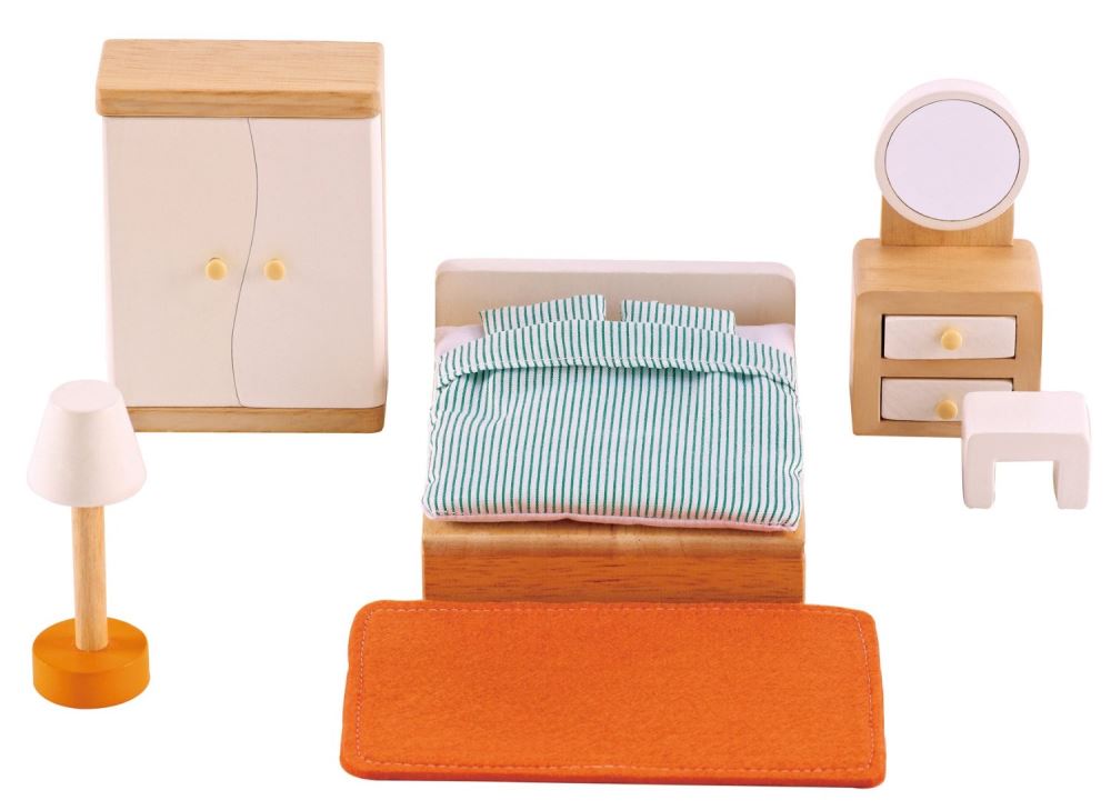 Wooden Doll House Furniture - Master Bedroom