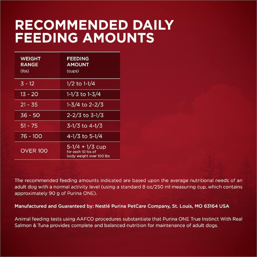 Purina One True Instinct Dry Dog Food Salmon & Tuna Bag 3.36kg