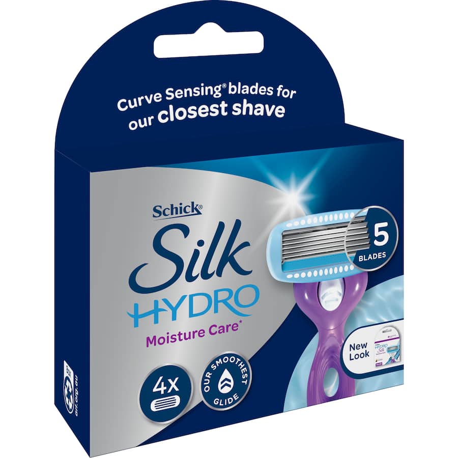 Schick Hydro Silk Razor Blades 4pack