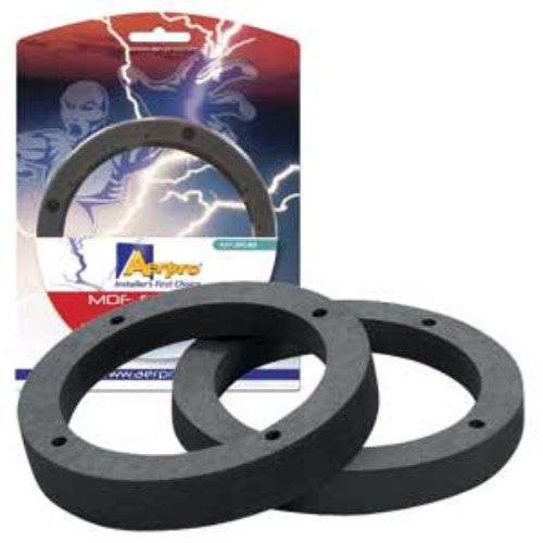 Mdf Speaker Spacer 5.5 - 6In Black Pair -AERPRO
