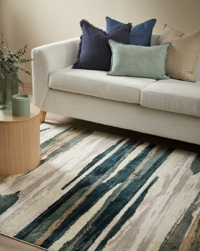 Floor Rug - Imani Havana Teal (200 x 290cm) - OLLO