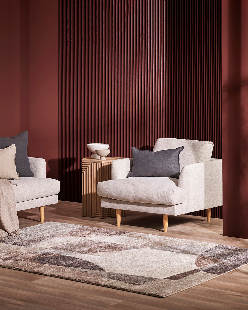 Floor Rug - Barcelona Cassidy Cocoa (200 x 290cm) - OLLO