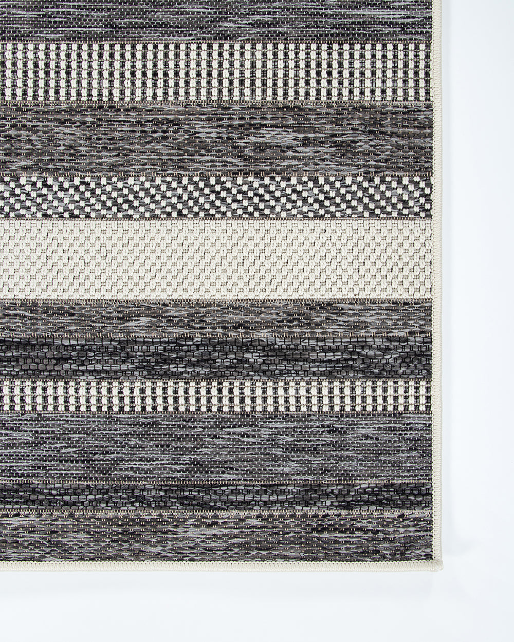 Floor Rug - Cape Cod Baltimore Black (200 x 290cm) - OLLO