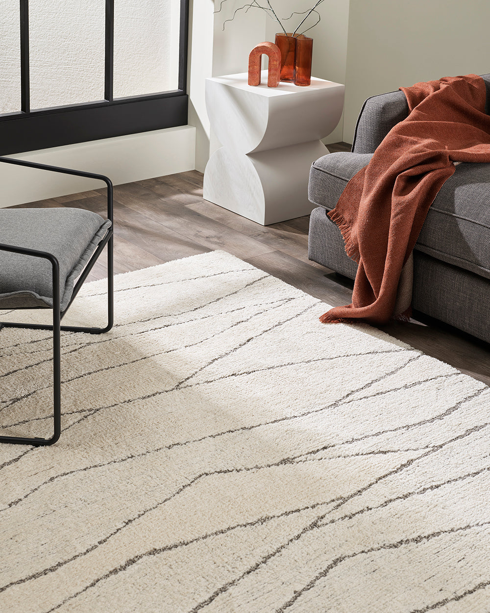 Floor Rug - Lumiere Everest Ecru (160 x 230cm) - OLLO