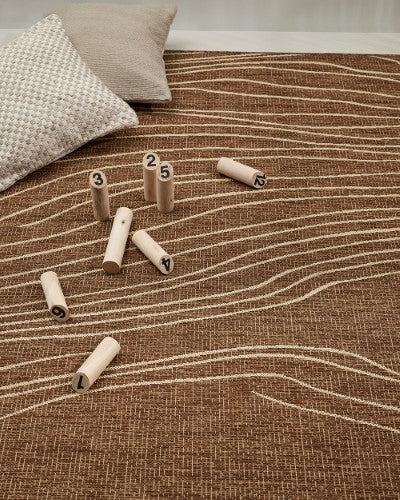 Floor Rug - Elemental Rivers Teak (160 x 230cm) - OLLO