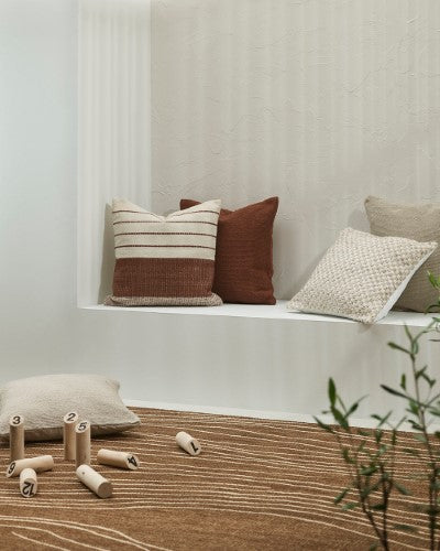 Floor Rug - Elemental Rivers Teak (160 x 230cm) - OLLO