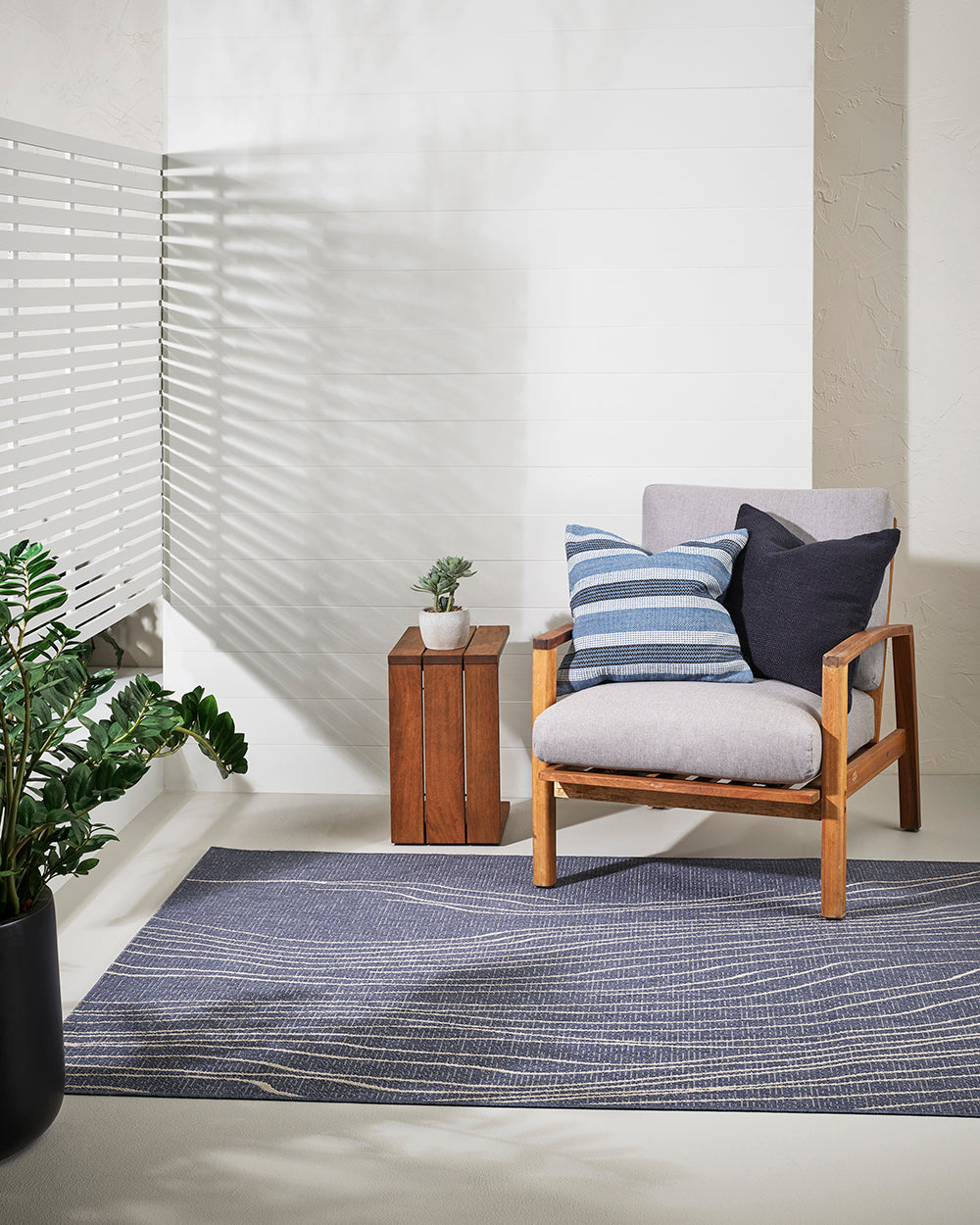 Floor Rug - Elemental Rivers Ocean (160 x 230cm) - OLLO