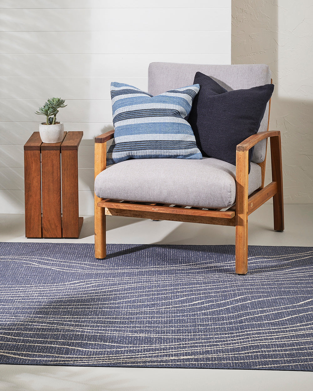 Floor Rug - Elemental Rivers Ocean (200 x 290cm) - OLLO