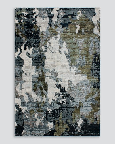 Floor Rug - Emery Ink/Olive (160 x 230cm) - OLLO