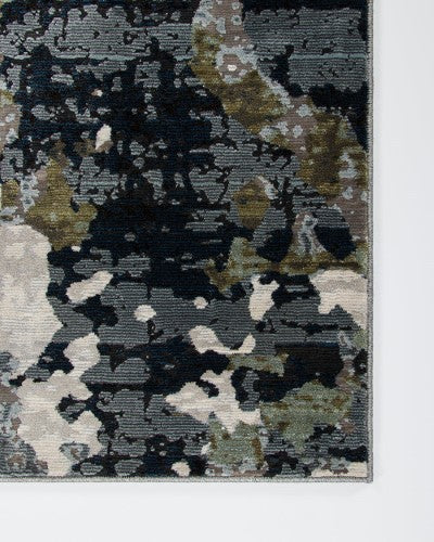 Floor Rug - Emery Ink/Olive (160 x 230cm) - OLLO