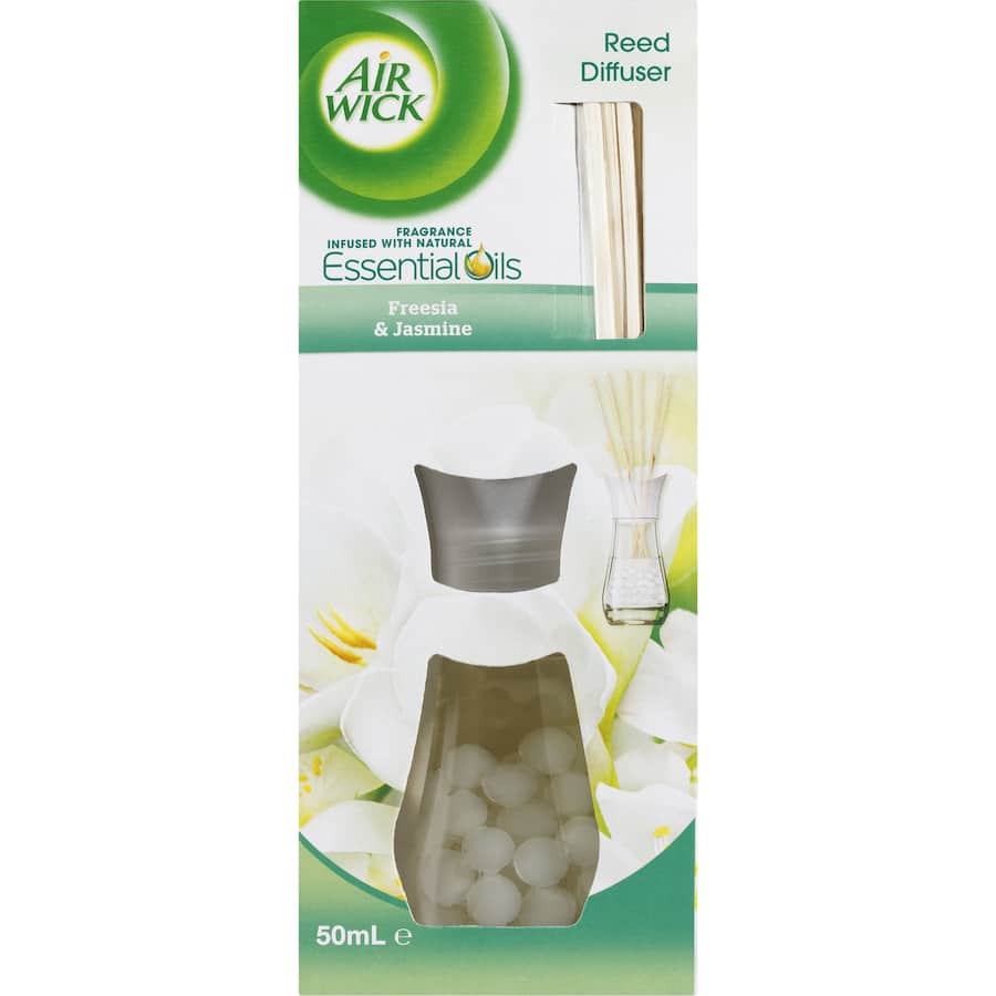 Air Wick Essential Oils Reed Scented Diffuser Freesia & Jasmine 50mL