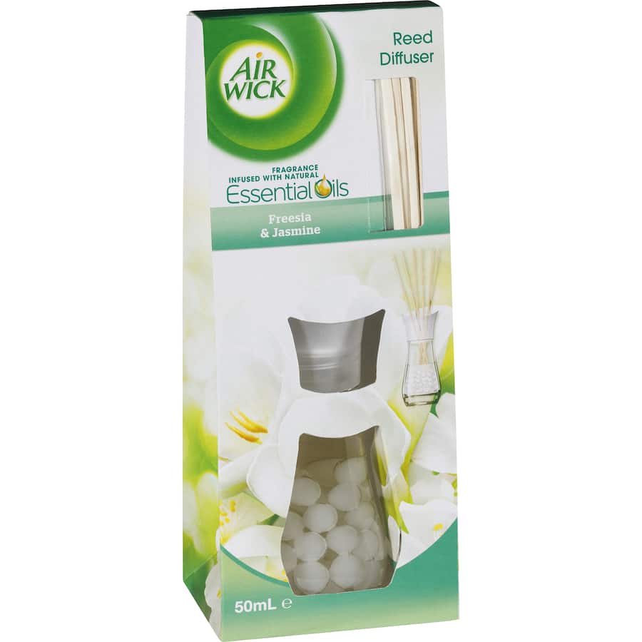 Air Wick Essential Oils Reed Scented Diffuser Freesia & Jasmine 50mL