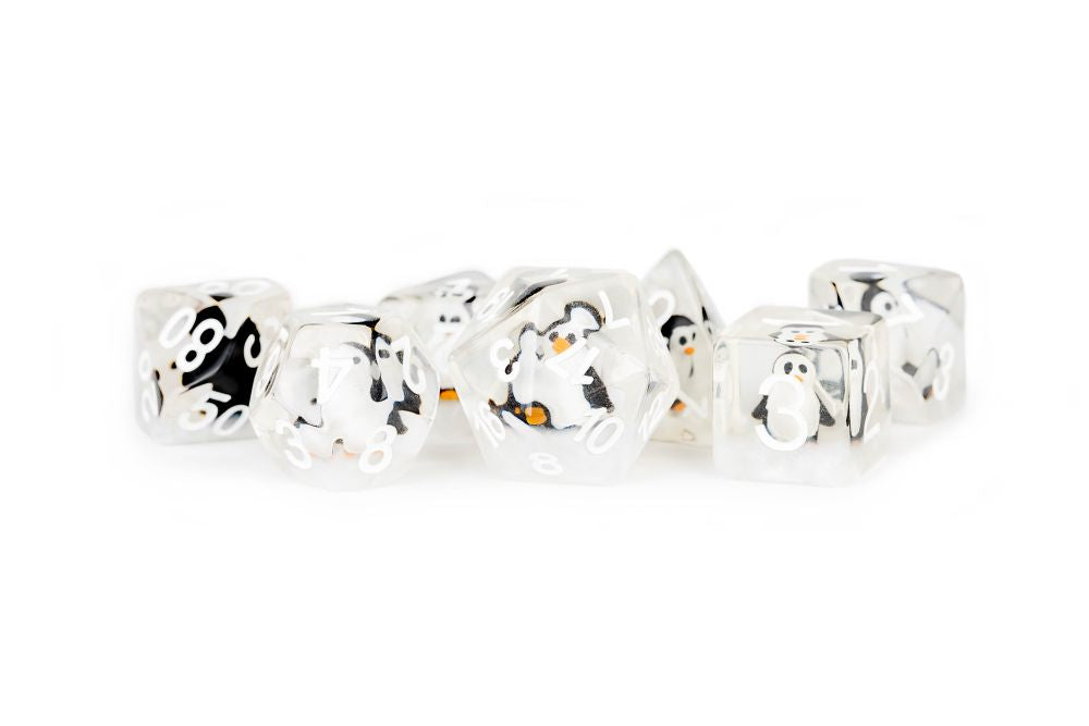 Fanroll: 16mm Resin Poly Dice Set: Penguin Dice