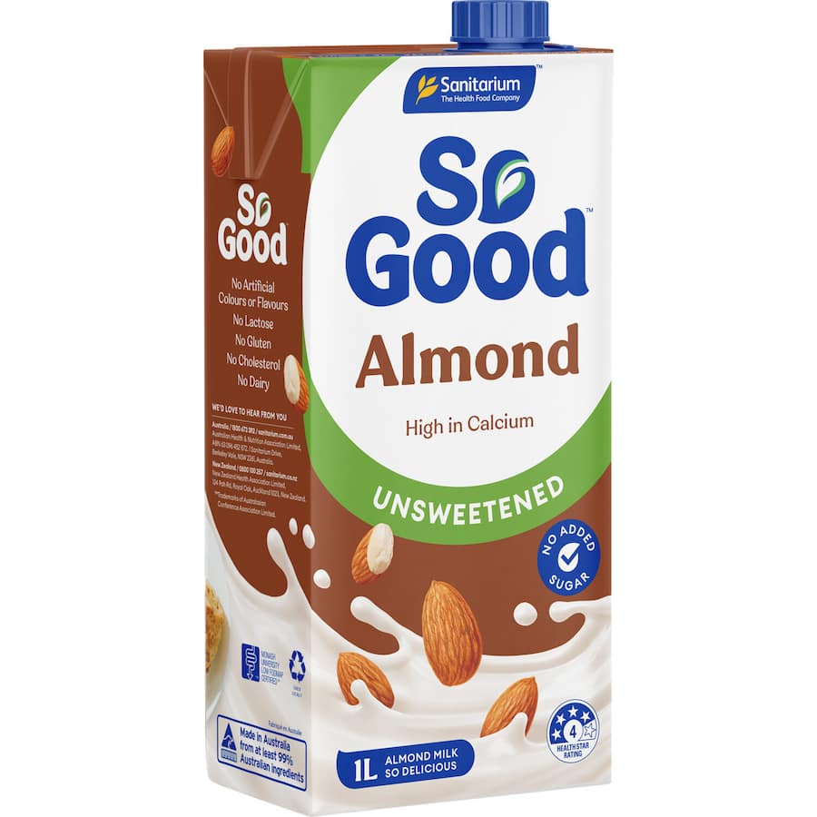 Sanitarium So Good Almond Milk Unsweetened Carton 1L