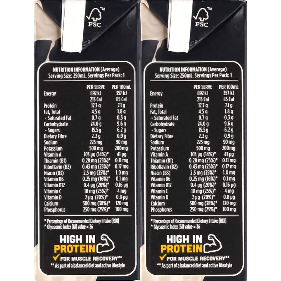 Sanitarium Up & Go Liquid Breakfast Vanilla Protein - 6 x 250mL