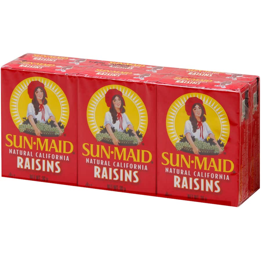 Sunmaid Raisins 30g boxes 6pack