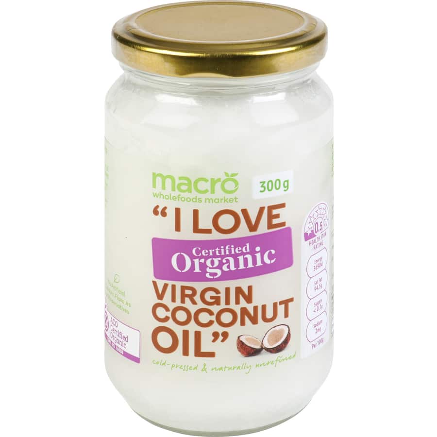 Macro Organic Virgin Coconut Oil Jar 300g