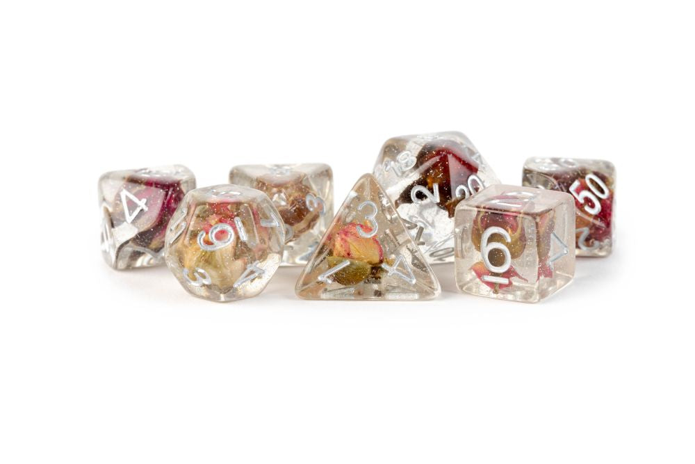 Fanroll: 16mm Resin Poly Dice Set: Rose Dice
