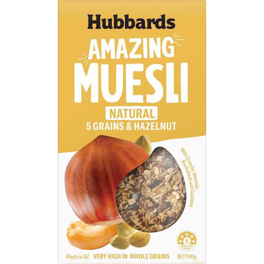 Hubbards Amazing Muesli 5 Grains & Hazelnut 590g
