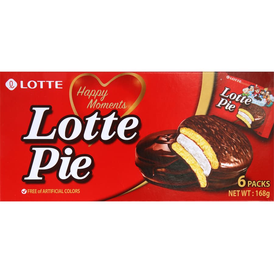 Lotte Pie Chocolate 6 pack 168g