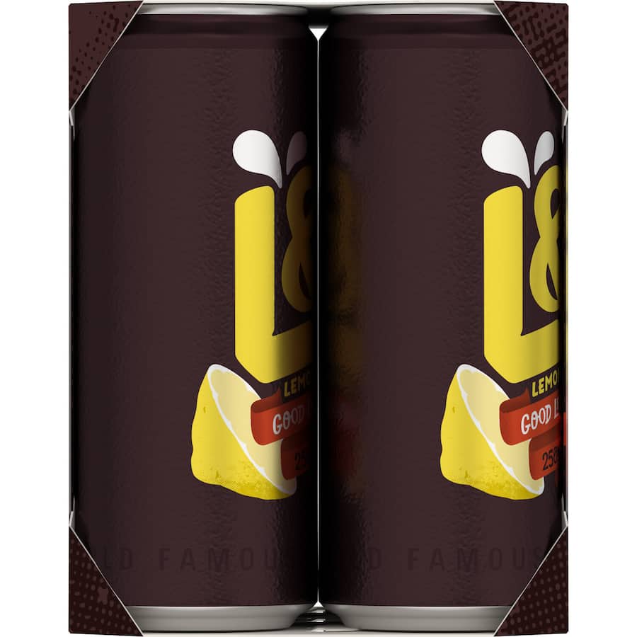 L & P Soft Drink 250ml cans 6pack
