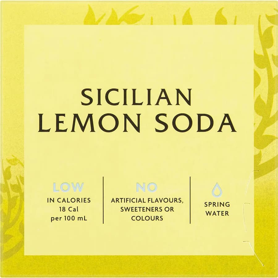 Fever Tree Soda Sicilian Lemon 250ml cans 4pack