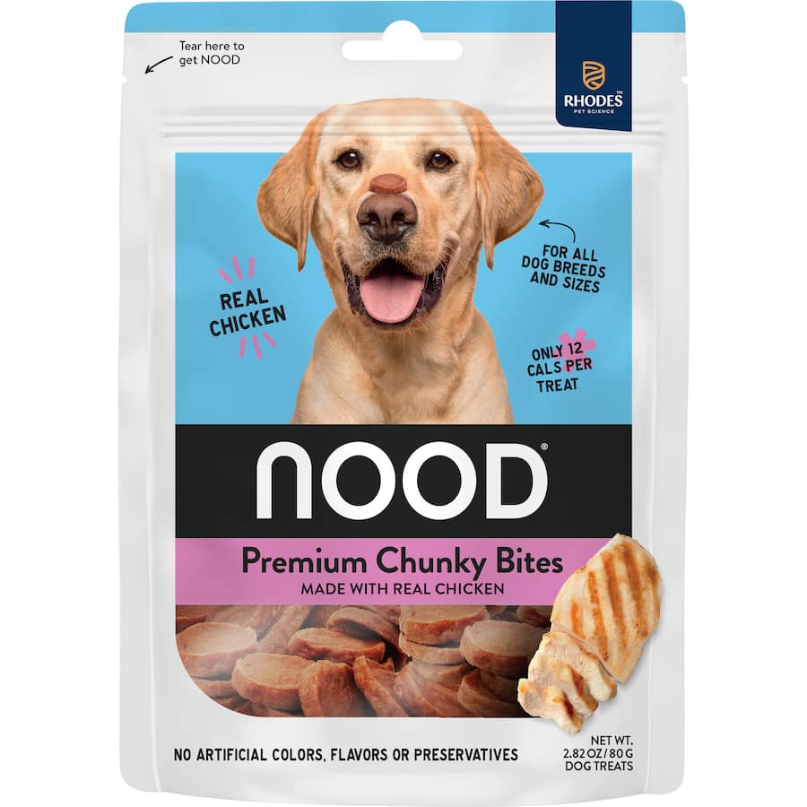 Nood Dog Treats Chicken Chunky Bites Pouch 80g