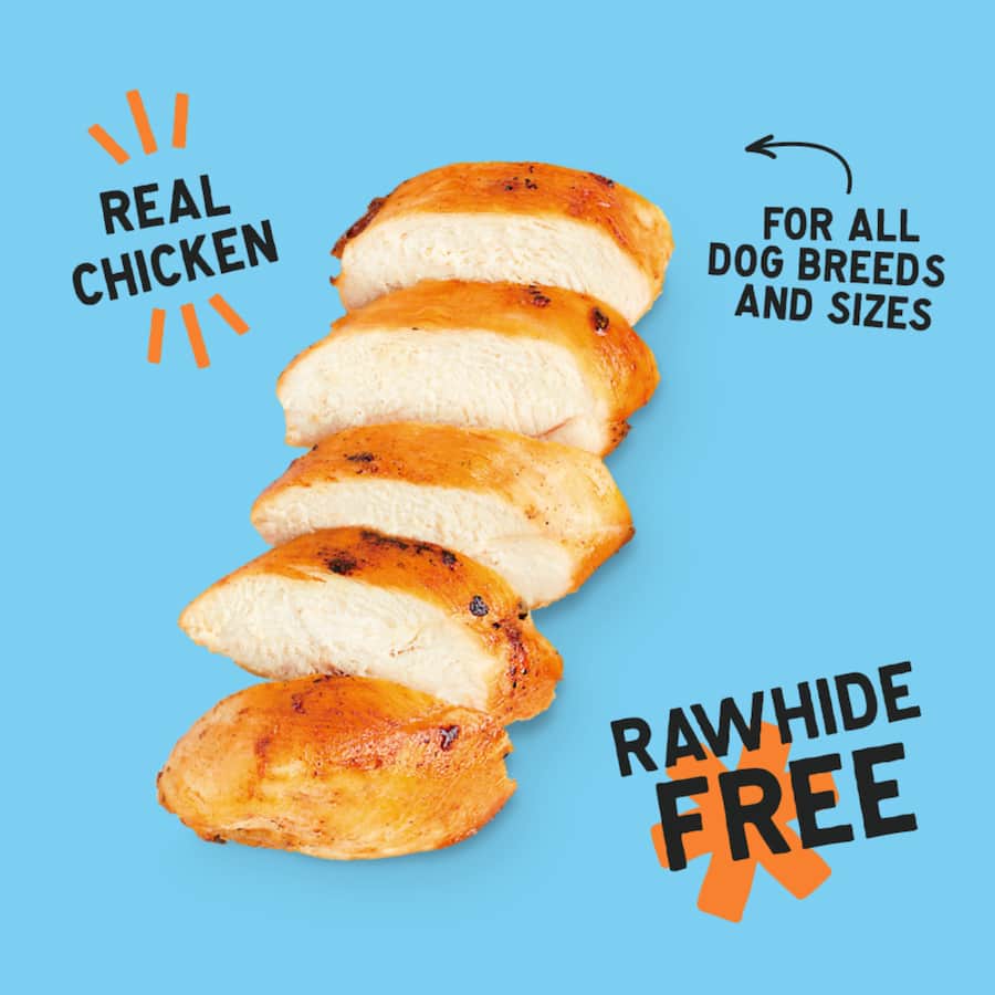 Nood Dog Treats Chicken Twists Pouch 80g